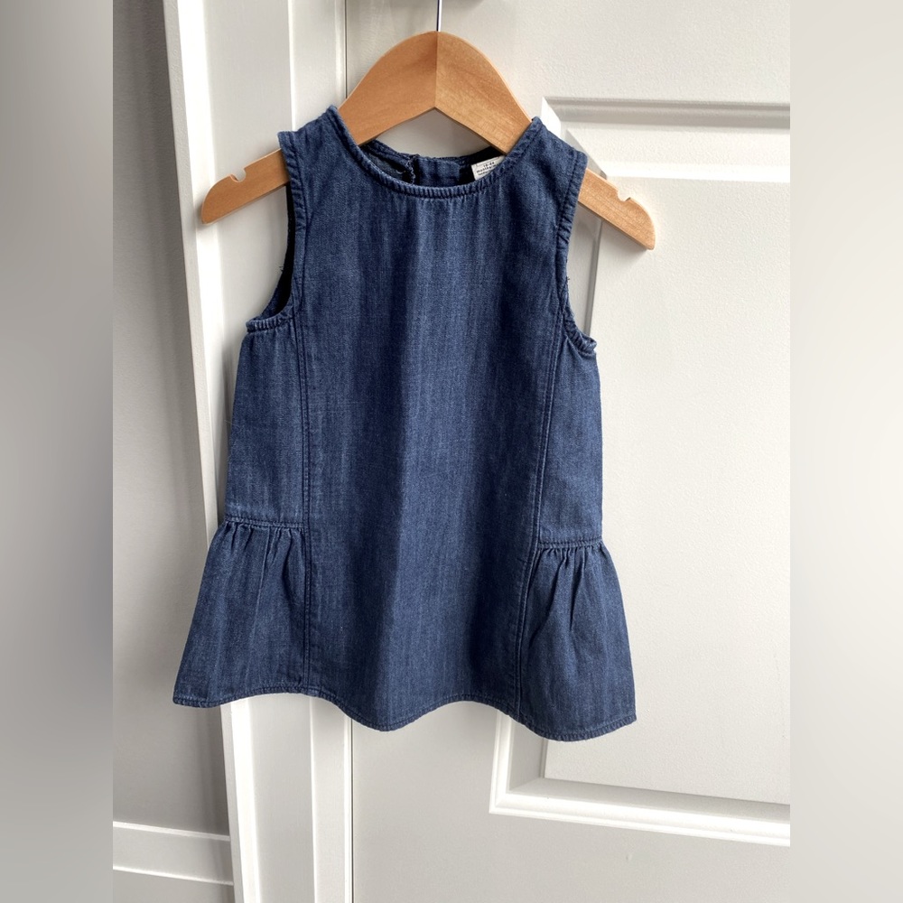 Gap dark denim blue dress. Size:18-24 Months